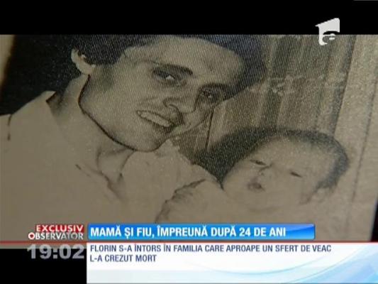 Poveste plină de emoţii! Mamă și fiu, împreună după 24 de ani