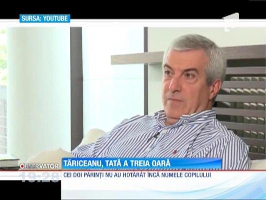 Călin Popescu Tăriceanu, tată pentru a treia oară