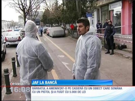 Jaf la o bancă din Capitală