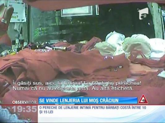 Se vinde lenjeria lui Moș Crăciun