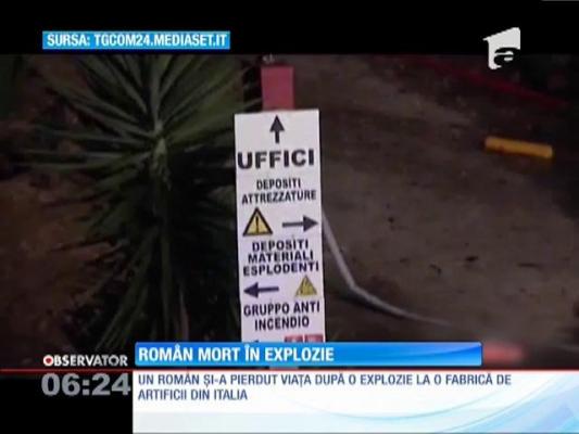 Un român şi-a pierdut viaţa într-o explozie la o fabrică de artificii