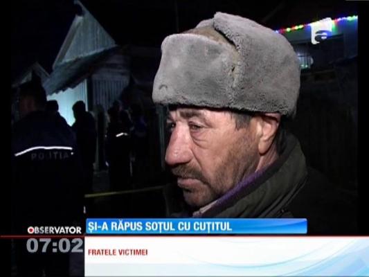 O femeie din județul Bacău şi-a înjunghiat mortal soțul