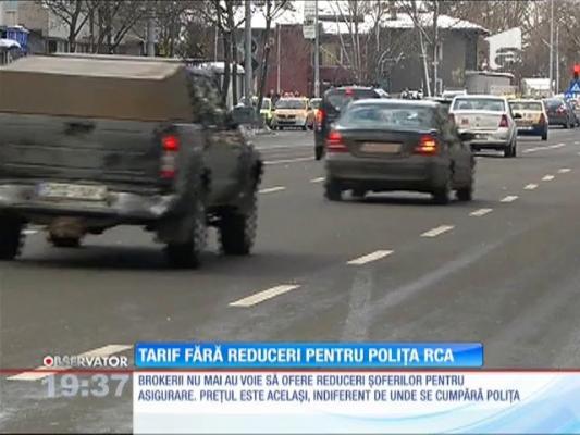 Tarif fără reduceri pentru polița RCA