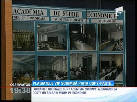 Plagiatele VIP scumpesc lucrările ştiinţifice!