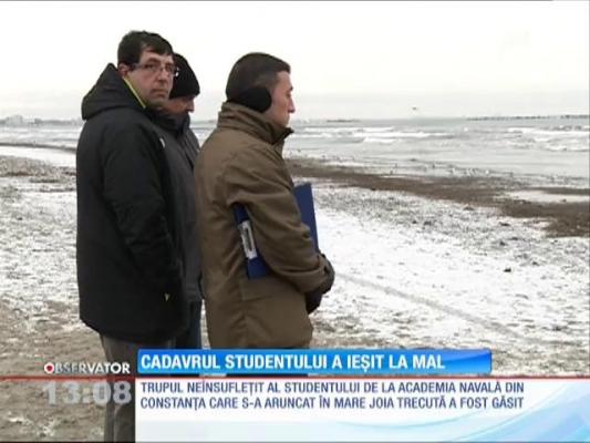 Cadavrul studentului dispărut în Marea Neagră a ieșit la mal