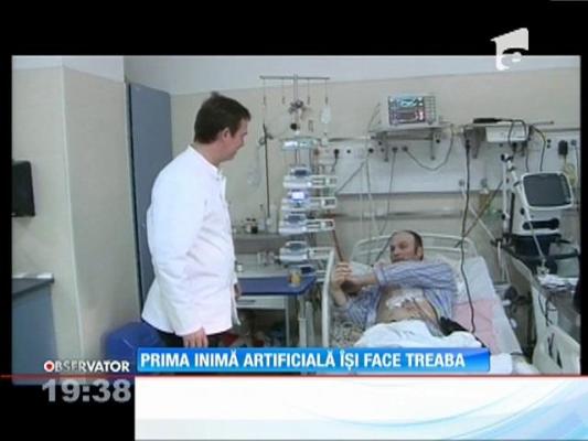 Prima inimă artificială își face treaba