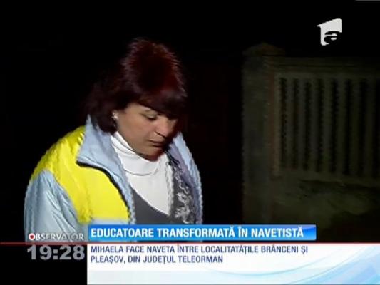 Educatoare transformată în navetistă