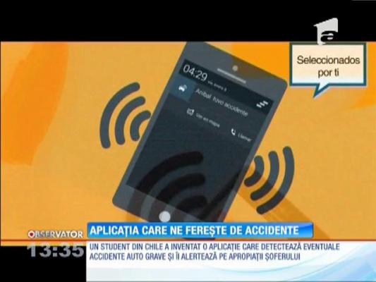 Aplicaţia care ne fereşte de accidente