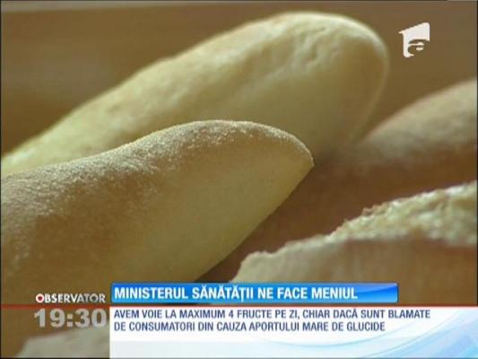 Ministerul Sănătăţii ne face meniul