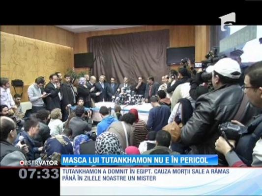 Masca lui Tutankhamon NU este în pericol!