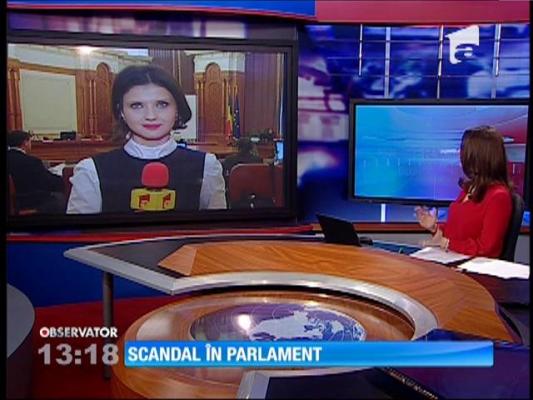 Scandal în Parlament