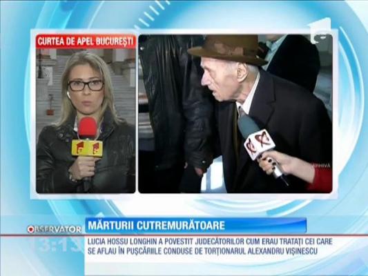 Mărturii cutremurătoare în dosarul torţionarul Alexandru Vişinescu