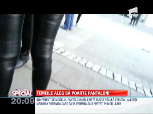 Femeile aleg să poarte pantaloni