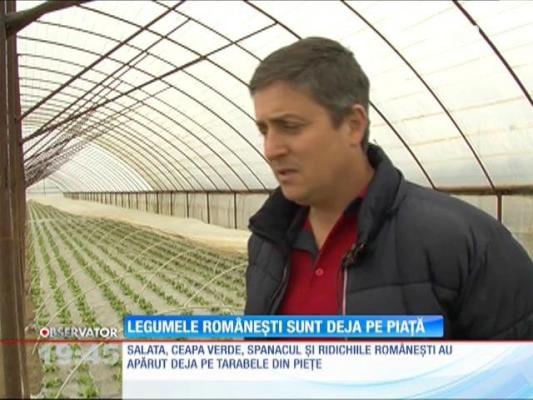 Legumele româneşti de primăvară au apărut deja pe piaţă