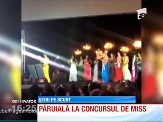 Păruială la concursul de frumuseţe Miss Amazon