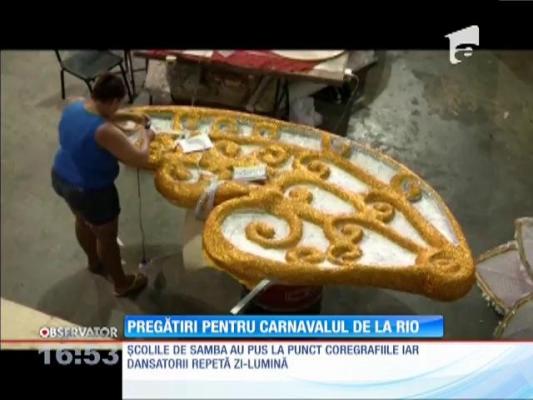 Ultimele pregătiri pentru carnavalul de la Rio