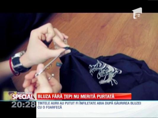 Special! Cum să-ți faci o bluză cu țepi