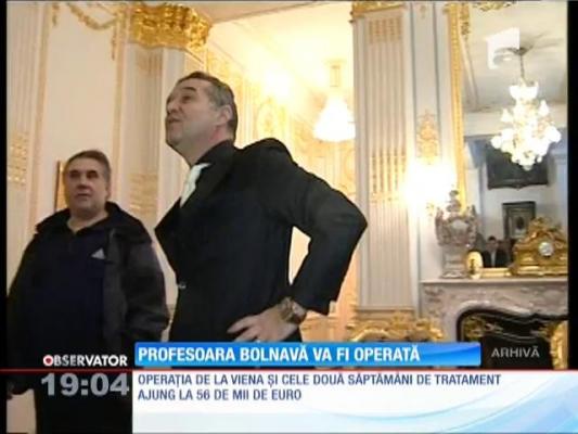 Alexandra, profesoara din Bucureşti bolnavă de cancer, a primit banii pentru operaţie de la Gigi Becali