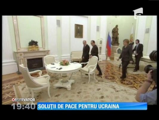 Liderii Europei vor discuta o soluţie de pace în estul Ucrainei