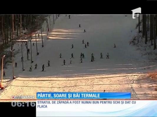 Pârtie, soare și băi termale