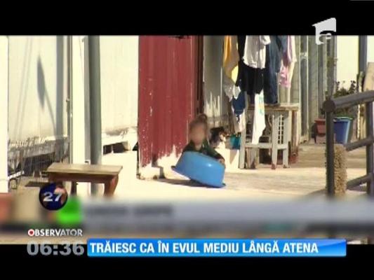 Trăiesc ca în Evul Mediu lângă Atena