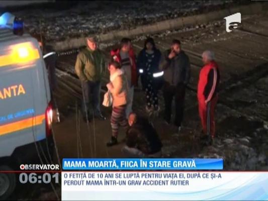 Mamă moartă, fiică în stare gravă