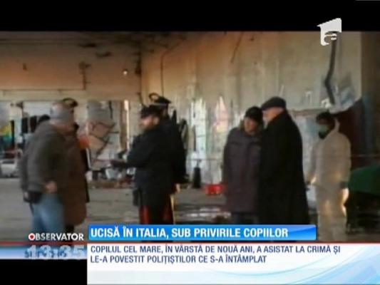 Româncă ucisă în Italia sub privirile copiilor