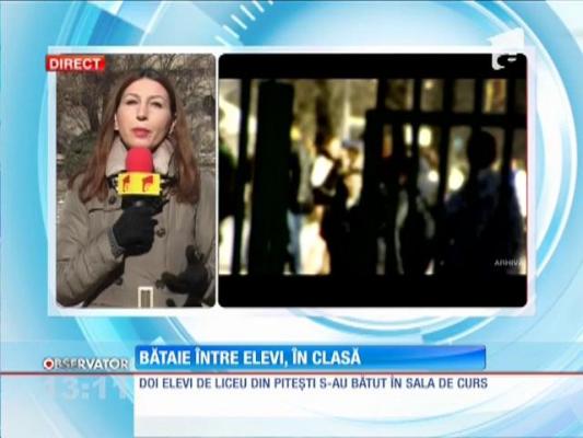 Bătaie între elevi, în clasă