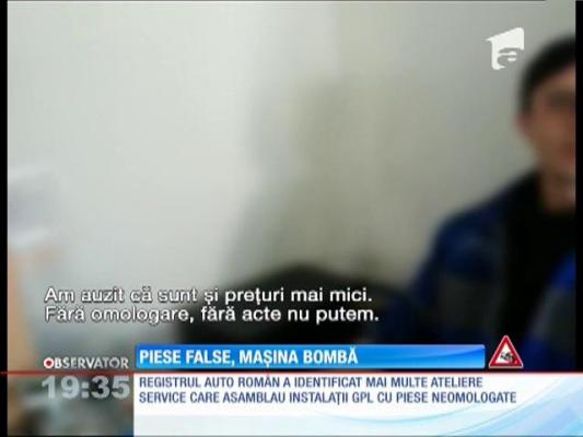 Maşinile pot deveni bombe pe roţi, din cauza insalaţiilor GPL defecte