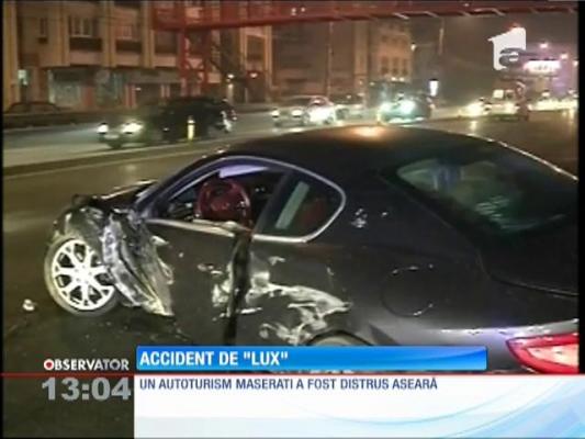 Accident cu un bolid de lux