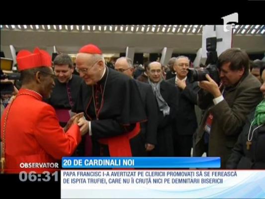 20 de noi cardinali investiți de Papa Francisc