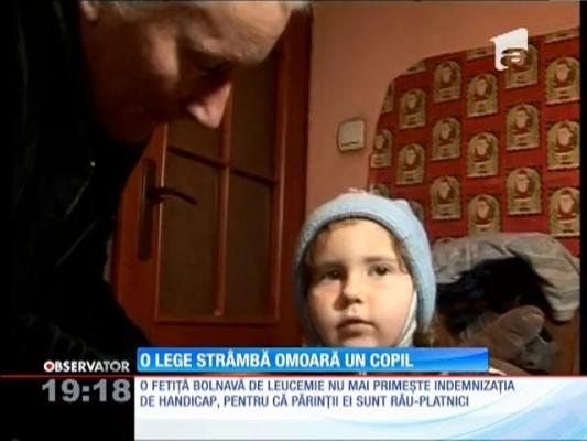 Legile strâmbe se răsfrâg asupra unui copil bolnav