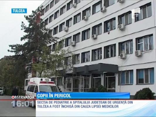 Copiii din Tulcea nu mai primesc tratament medical! Secţia de pediatrie a spitalului județean a fost inchisă