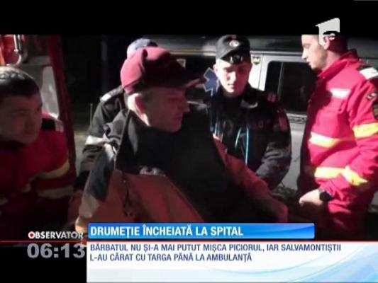 Turist rănit în Munţii Aninei