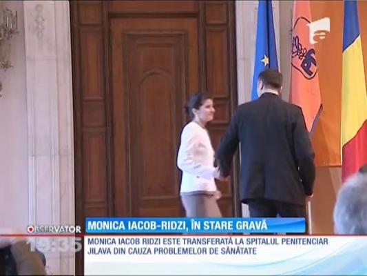 Monica Iacob Ridzi, în stare gravă