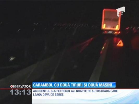 Carambol pe autostrada A1!