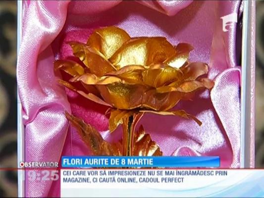 Trandafirul suflat cu aur, noua modă de 8 Martie!