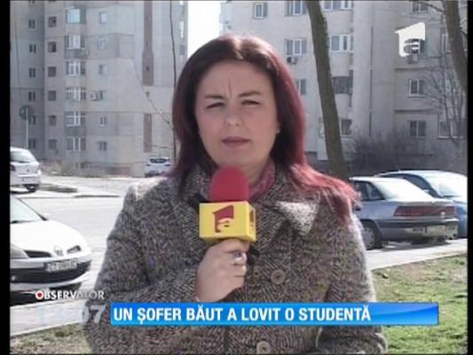 Un șofer băut a lovit o studentă
