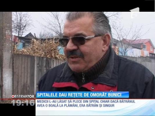 Spitalele dau rețete de omorât bunici