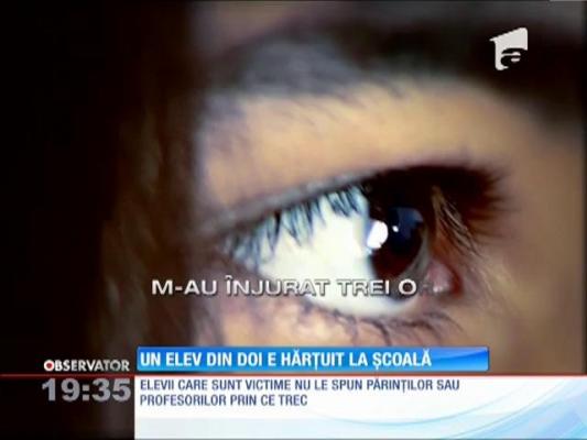 Un elev din doi e hărțuit la școală