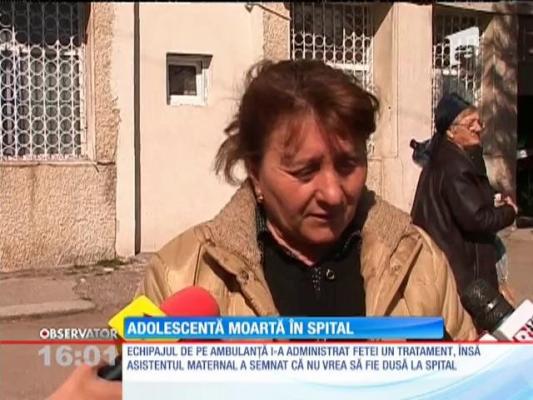 Adolescentă moartă în spital