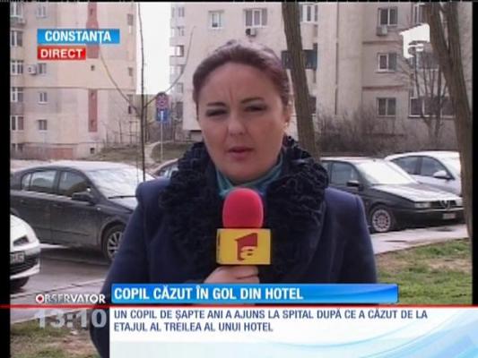 Copil căzut în gol din hotel