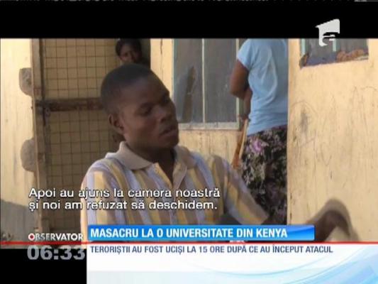 Aproape 150 de studenţi au fost masacraţi într-un campus din Kenya