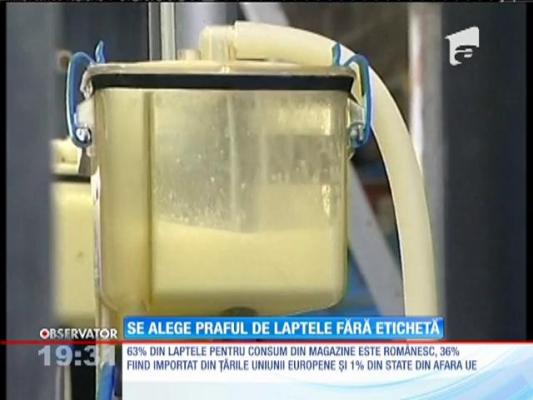 Etichetă nouă pentru produsele care conţin lapte praf