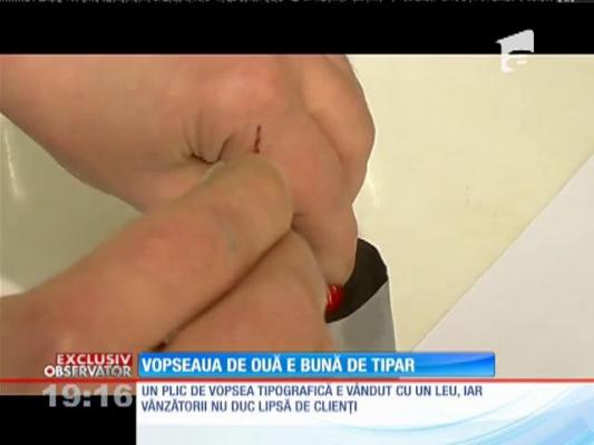 Otravă la plic de un leu! Atenţie, la vopseaua de ouă