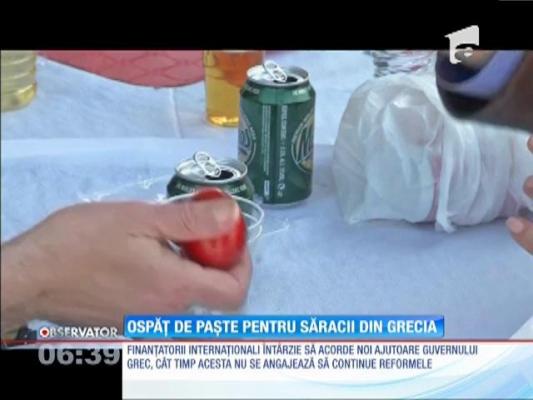 Ospăț de Paște pentru săracii din Grecia