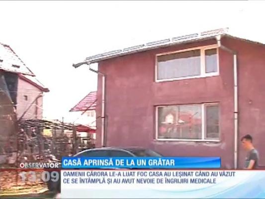 Casă aprinsă de la un grătar