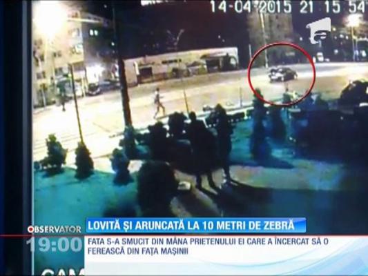 O fată a fost spulberată pe o trecere de pietoni