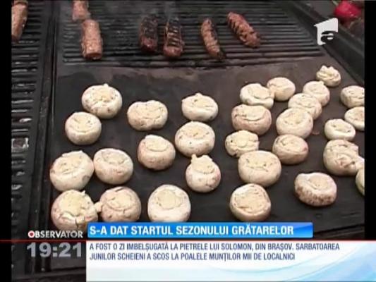 S-a dat startul sezonului grătarelor! La munte, micii au fost vedete!