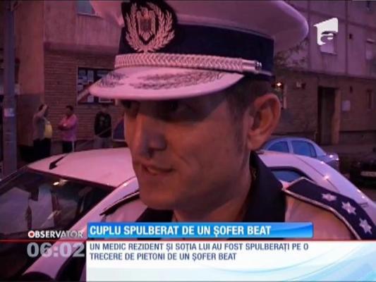 Un medic rezident şi soţia sa au fost spulberaţi pe o trecere de pietoni de un şofer beat